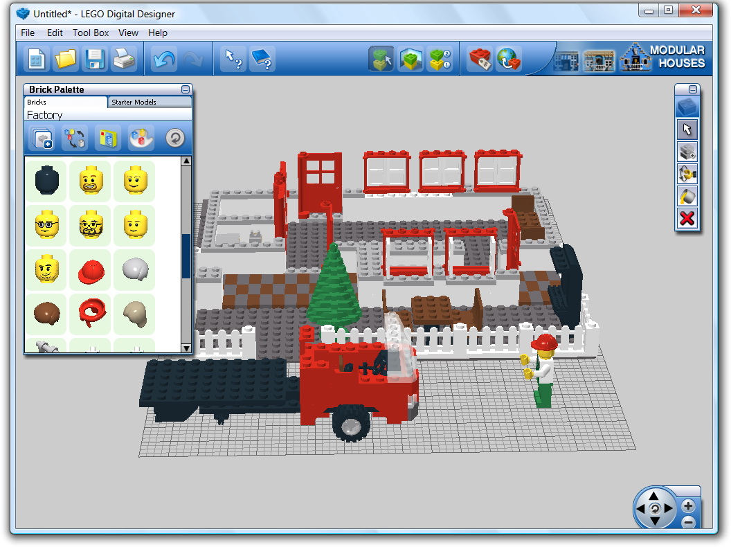 virtual lego building app