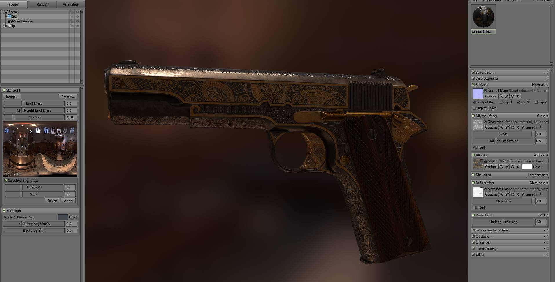 Realistic Texturing & Rendering Of Guns