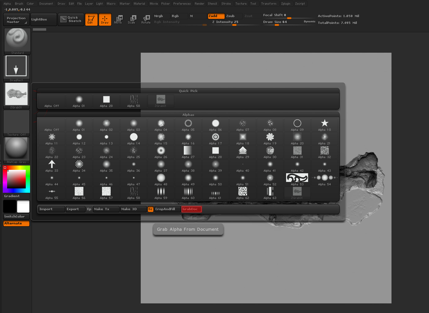 combining tools zbrush
