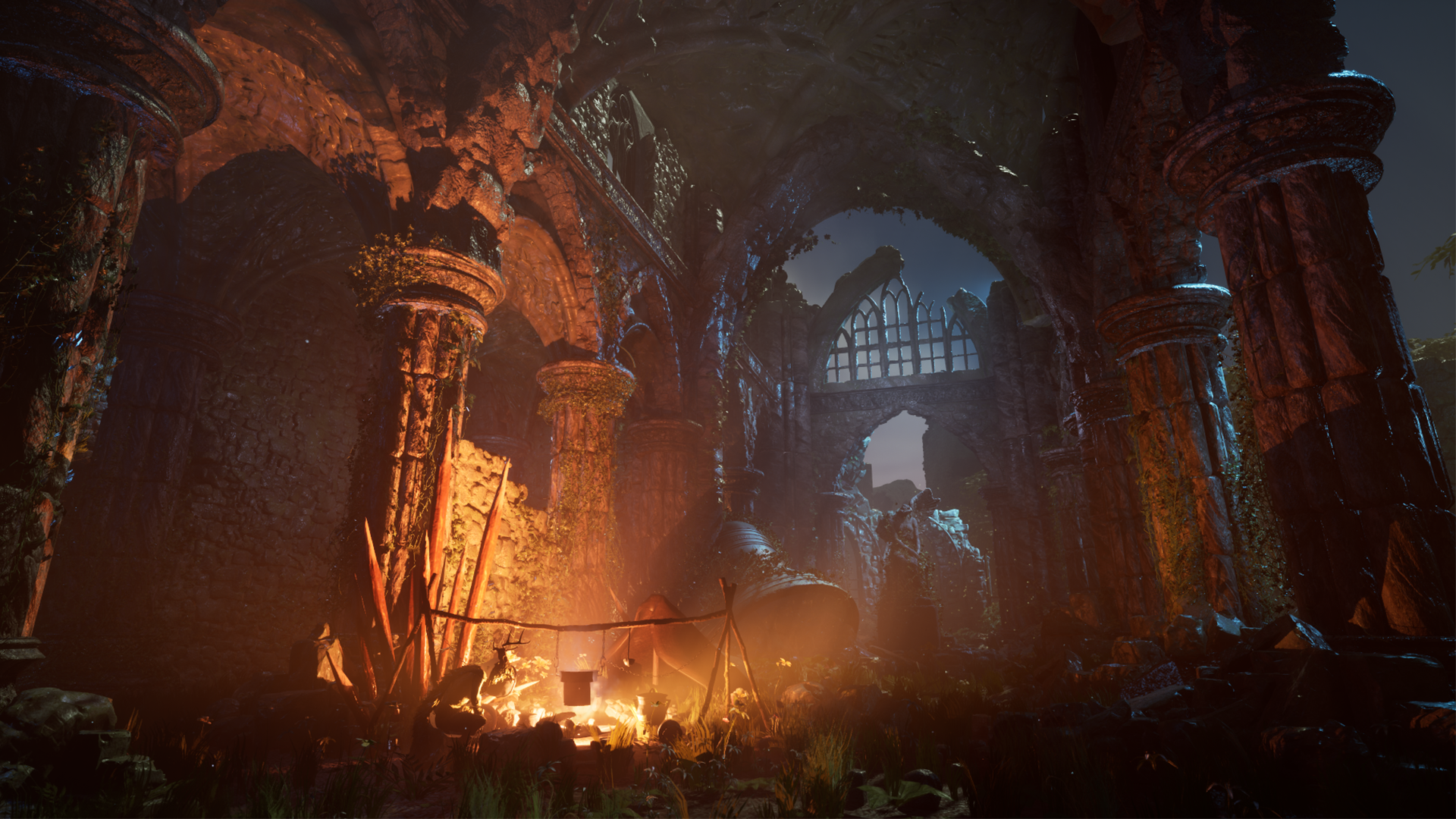 Medieval Fantasy Ruined Church image preview 1