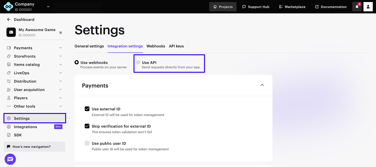 Set up in Publisher Account