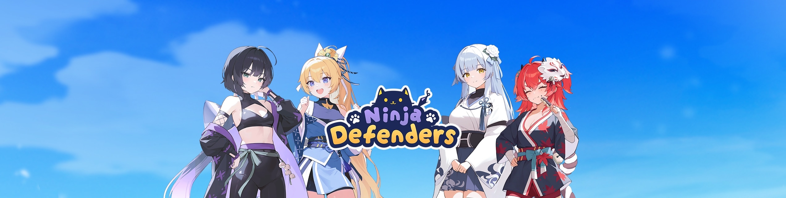 『にゃんにゃんシノビ』公式Webストアのキャラクターバナー