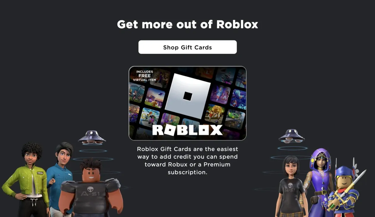 Robux Roblox Premium 1000 Gift Card - 1000 Robux Points, Video Gaming,  Video Games, Others on Carousell